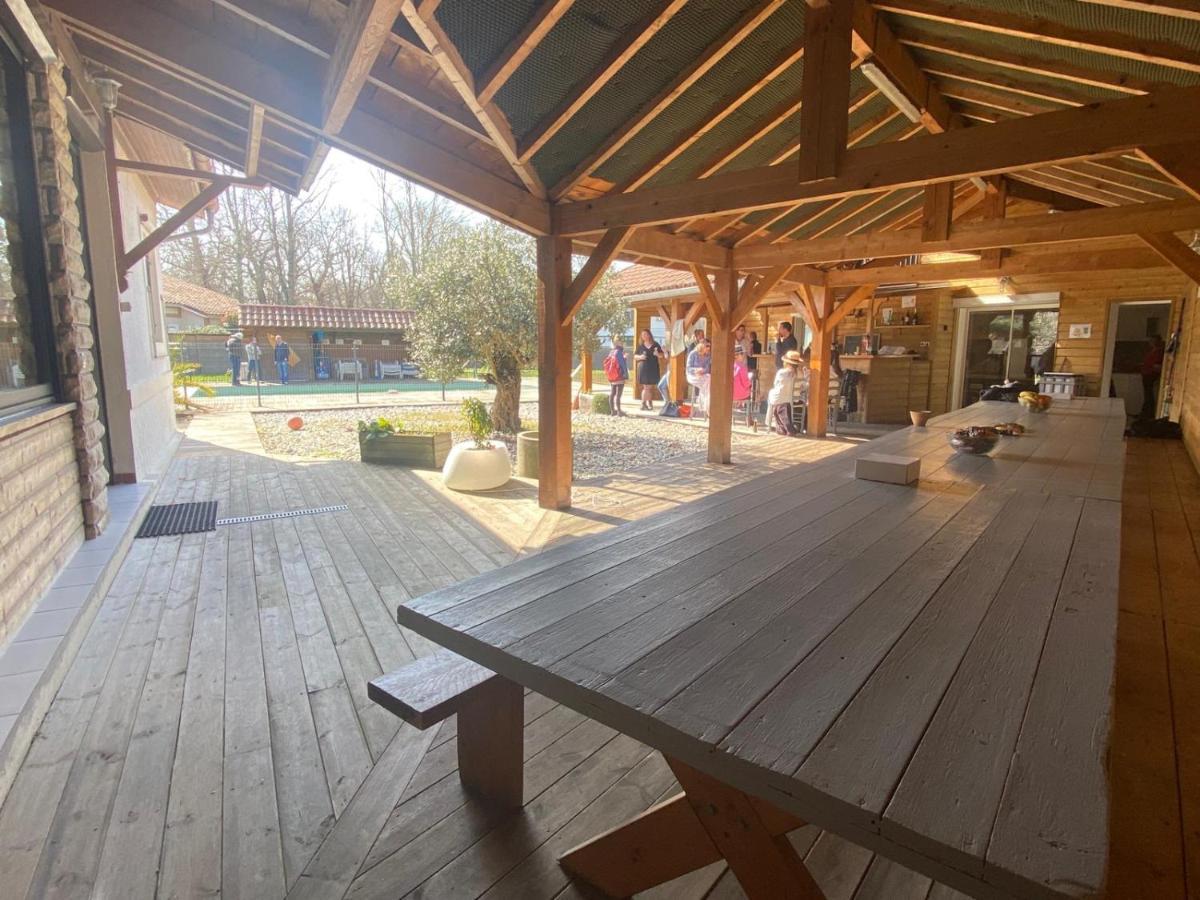 Ensemble De 3 Villas Avec Piscine Chauffee, Esprit Detente Sanguinet Kültér fotó